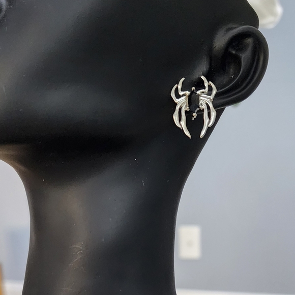 Silver Statement Earrings - Picture 7 of 8